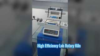 Horno rotatorio eléctrico industrial para pruebas de laboratorio precisas
